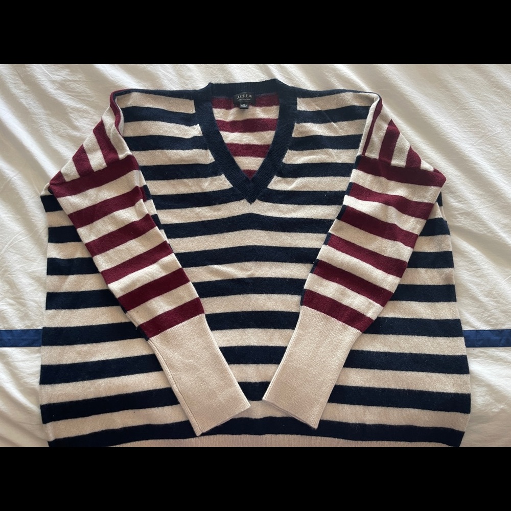 J crew striped sweater